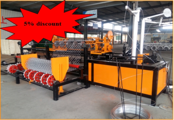 2016 best selling chain link fence machine with 5% discount